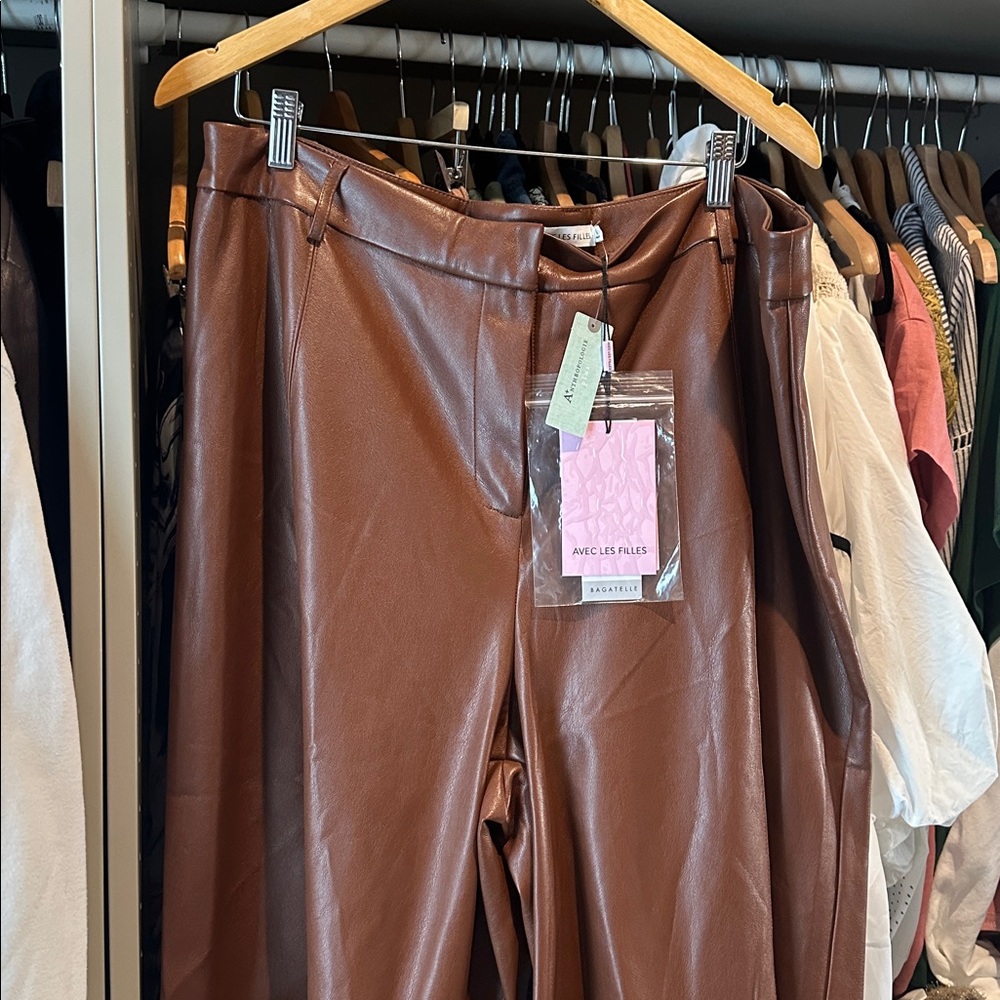 Faux Leather Shorts